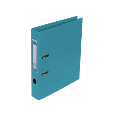 Регистратор ELITE, 2-х сторонний, А4, 50мм, PP, голубой, сборный