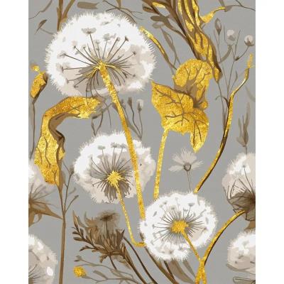 Картина за номерами SANTI "Золоті кульбаби", 40*50см, поталь