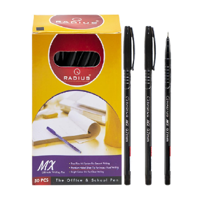 Ручка Radius МХ тон.корпус упак.50шт.стрижень чорний Ручка Radius МХ тон.корпус упак.50шт.стрижень чорний