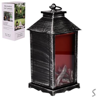 Камін-світильник декоративний з LED підсвічуванням USB 13*30*30см (без батарейок) R96482 (24шт)