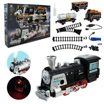 Залізниця арт. 699-27A (10шт/2) акум.,світло, звук, дим, короб.53,6*44,6*8см