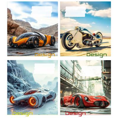 Зошит учнівський повноколірний 18 арк., клітинка. "Концепт"