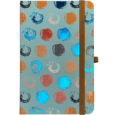 Книжка записна TRENDY, на гумці, 136х207мм, 96 арк., кліт., офсет крем., тв.лам.обкл., бірюзова Книжка записна TRENDY, на гумці, 136х207мм, 96 арк., кліт., офсет крем., тв.лам.обкл., бірюзова