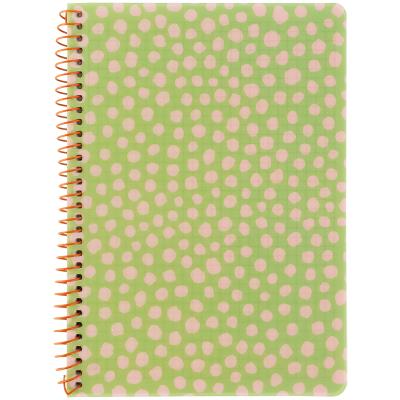 Блокнот на спіралі пласт. обкл., А5, 80 арк.,кл., салатовий Блокнот на спіралі пласт. обкл., А5, 80 арк.,кл., салатовий