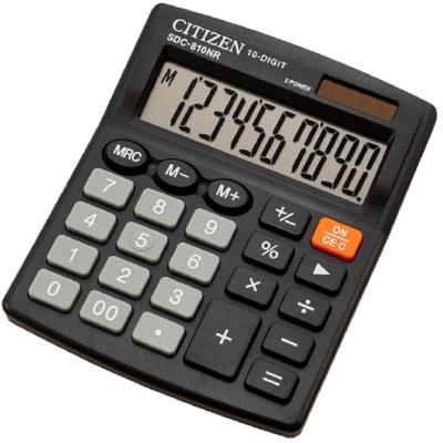 60 Калькулятор Citizen SDC-810NR, бухгалтерский, 10 р.
