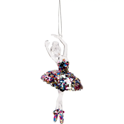 Прикраса новорічна Novogod'ko Балерина, 14 см, пластик