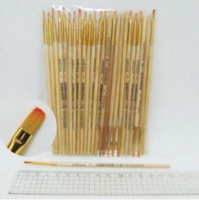 Кисточка нейлон плоский N-BP-1 # (ГОСТ рос.№1) (Штрих-код) (25) Кисточка нейлон плоский N-BP-1 # (ГОСТ рос.№1) (Штрих-код) (25)