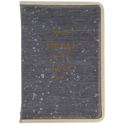 Папка об'ємна на блискавці, А5+, Shade Gray (1/12/144) Папка об'ємна на блискавці, А5+, Shade Gray (1/12/144)