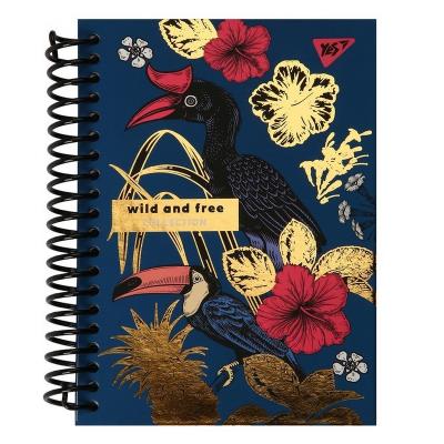 Блокнот YES А6/64 7БЦ cпіраль "Wild and free", клітинка