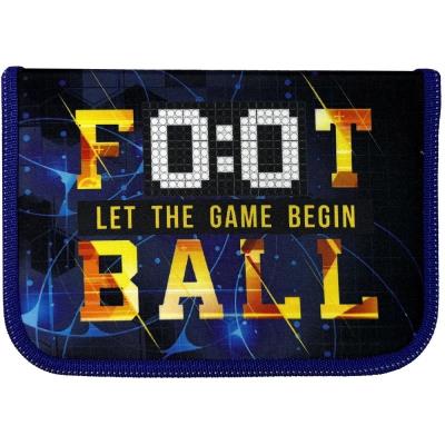 пенал 1-яр. пустий, поліестер, "Football", 24008C