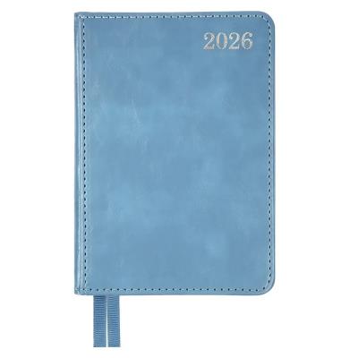 Щоденник-діловий записник А6 Leo Planner датований 2026 "City", твердий, блакитний, 352 сторінки