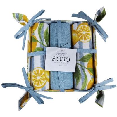 Кухонний текстиль SOHO Наб. руш. 40*60см бавовна 100% Lime хліб. 3 шт. (BS 72054H)