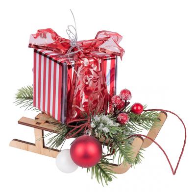 Композиція Yes! Fun "Подарунок на санчатах" d-25 см