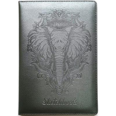 Скетчбук 100г , N9304,Кожзам,А5, 64 аркуші, чисті аркуші