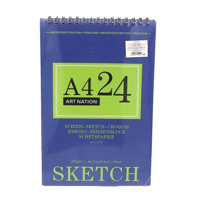 XQSU4200 Альбом для ескізів Art Nation SKETCH, А4, 31,2*21см 24аркуша, 200gsm, на спіралі XQSU4200 Альбом для ескізів Art Nation SKETCH, А4, 31,2*21см 24аркуша, 200gsm, на спіралі