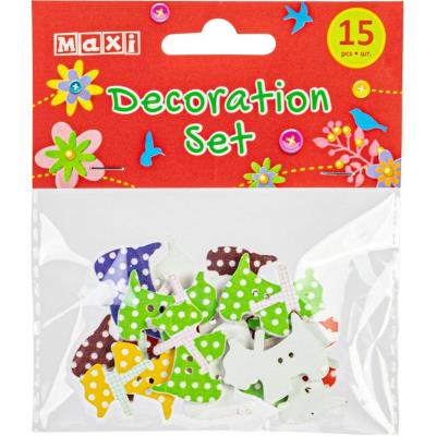 Набір для декорування "Песики" 2,8*2см, 15 шт.