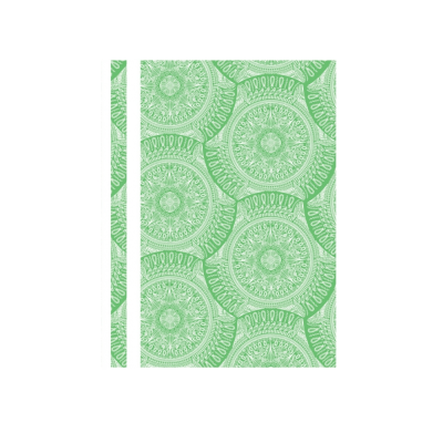 Быстросшиватель А4 без перфорации, "Калейдоскоп" глянец, зеленый, 160 мкм, О31265-04