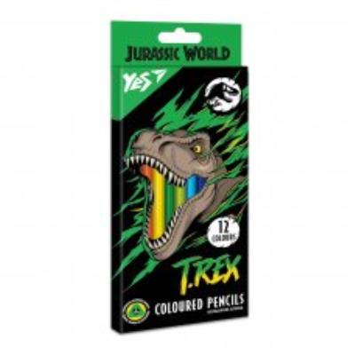 Карандаши цветные YES 12 кол. "Jurassic World"