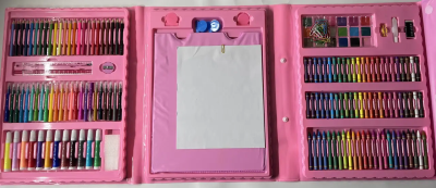 Художній набір для малювання з мольбертом у валізці 208 предметів, ящик (10)