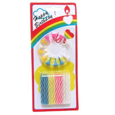 5158 Набір свічок для торту "Happy birthday" 24шт.