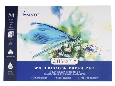 Альбом для рисования 15 листов (А4) акварельная плотность 300 гр. Альбом для рисования 15 листов (А4) акварельная плотность 300 гр.