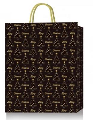 Пакет паперовий подарунковий, М:26х32х10см, тиснення фольгою і конгревне тиснення BM.2000154