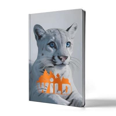 Блокнот (A) PRESTIGE В5, 96арк, кліт.,інтегр.софттач, УФ., Біла левиця,1/10