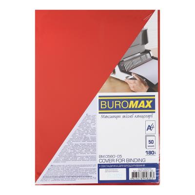 Обкладинка прозора Buromax ВМ.0560-05, А4, 180 мкм, червоний (50/1000) Обкладинка прозора Buromax ВМ.0560-05, А4, 180 мкм, червоний (50/1000)