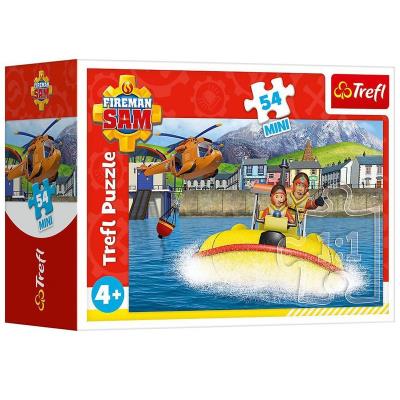 Пазли - (54 елм. Міні) - На катері / Пожежник Сем / (54205)/Trefl Пазли - (54 елм. Міні) - На катері / Пожежник Сем / (54205)/Trefl