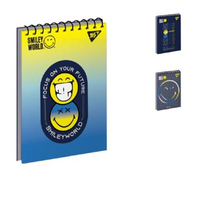 Зошит для записів YES А7/80 од.спіраль "Smiley World. UA"