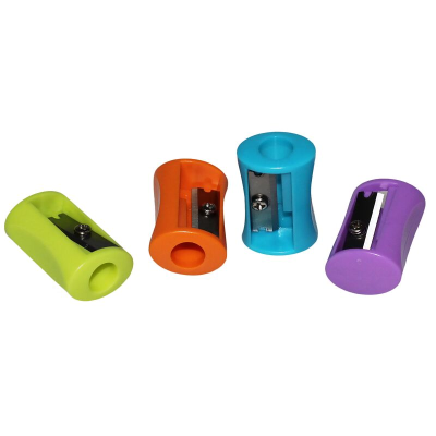 Точилка овальна, в пластикові банці, асорті, 9-704, Барв (1/72/7200) Точилка овальна, в пластикові банці, асорті, 9-704, Барв (1/72/7200)