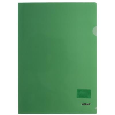 Папка-уголок А4, плотная, зеленая, Norma 5024