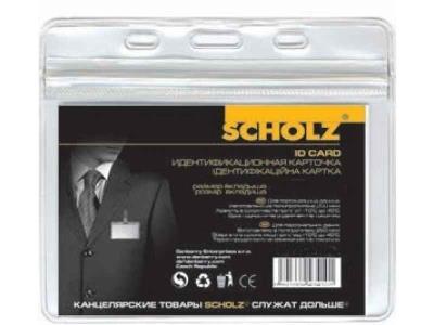 Бедж підвісний,гориз.,РVC, 250 мкм, 90х55мм,4343, Scholz (10/50)