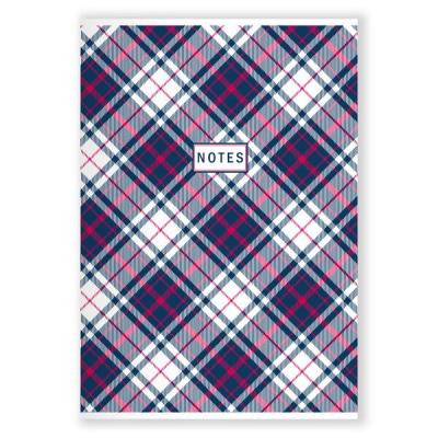 Зошит загальний А4, 48 арк., клітинка, скоба "Шотландка синьо-червона" Зошит загальний А4, 48 арк., клітинка, скоба "Шотландка синьо-червона"