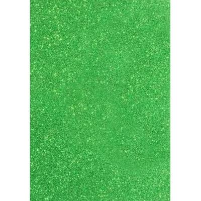 Фоаміран ЕВА SANTI салатовий з голографічним гліттером, 200*300 мм, товщина 1,7 мм, 1 арк