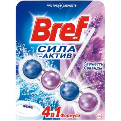 Підвісний туалетний блок Bref Сила Актив, Свіжість Лаванди, 50 г (1/10)