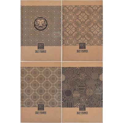 Блокнот, 70г, 7БЦ, 215х285 мм, 80 аркушів, клітинка, КРАФТ, Пантон чорний диз.18254-18257