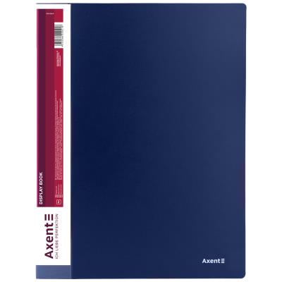 Дисплей-книга Axent для документов А4, 10 файлов, синяя, 1010-02-A (1/24/48)