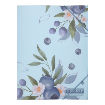 Папка на гумках ARABESKI, А5, матовий напівпрозорий пластик, морська хвиля