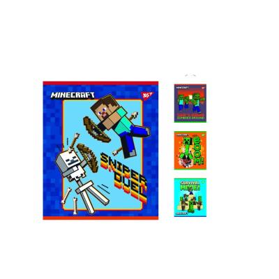 Зошит для записів А5/12 лін. YES "Minecraft" мат. ВДЛ+УФ-виб.+мікроембосінг