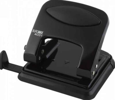 Діркопробивач Buromax металевий, 30 аркушів, чорний (12/48)