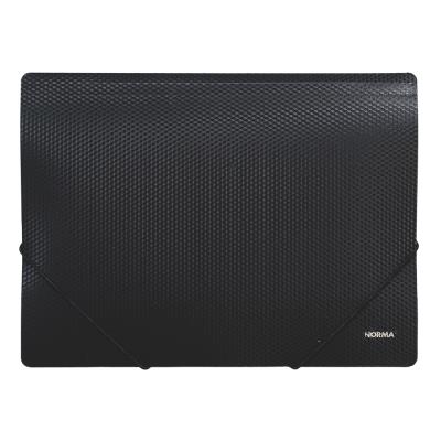 Папка на резинках Norma, 5060, А4, PP, черный