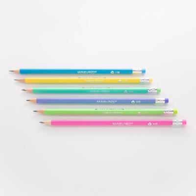 Олівці чорнографітні PASTEL трикутні, НВ 168 шт, туба-олівець, MALEVARO 