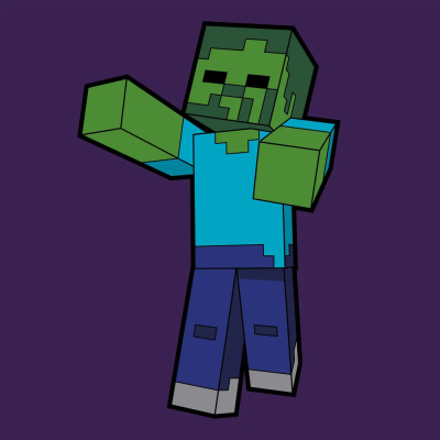 Картина за номерами SANTI "Майнкрафт. Зомбі", 25*25см, полотно кольорове