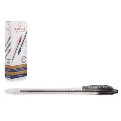 Ручка EXL прозорий корпус упак.12шт.стрижень чорний, TM "Radius" Ручка EXL прозорий корпус упак.12шт.стрижень чорний, TM "Radius"
