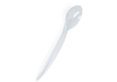 Ложки столові 18см 100шт прозорі VIP