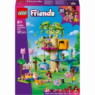 Конструктор LEGO Friends День народження кота і будинок на дереві