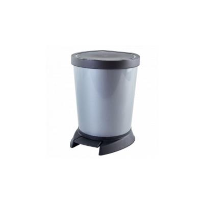 Відро для сміття з педаллю 18л. (сірий)