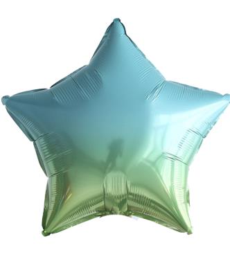 Кулька фольг. 18' ЗІРКА ОМБРЕ М'ЯТНО- ЗОЛОТА 45см (упак/5шт) Кулька фольг. 18' ЗІРКА ОМБРЕ М'ЯТНО- ЗОЛОТА 45см (упак/5шт)