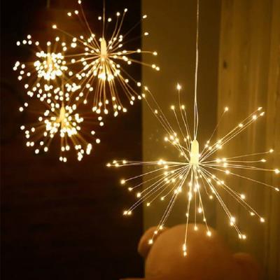 Гірлянда 500 LED пучок-феєрверк 5шт, 3м*0,6м білий теплий (50)